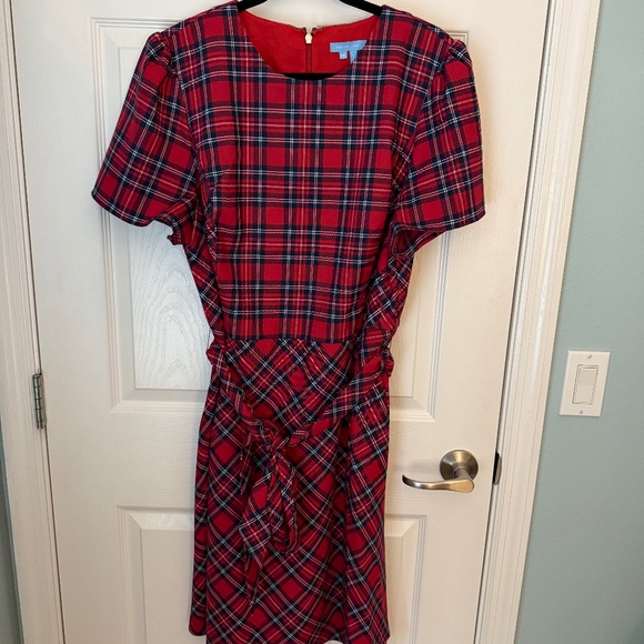 Draper James Love Circle Dress in Angie Plaid - Picture 3 of 5